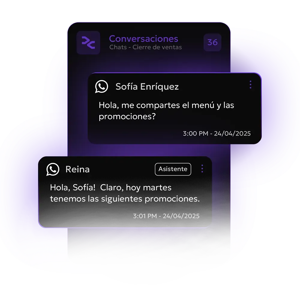 Chat de WhatsApp Relevia